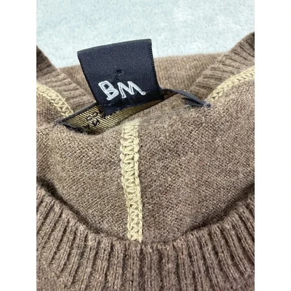 Banana Republic Sweater Men's XL Brown Cotton Cashmere Preppy Casual